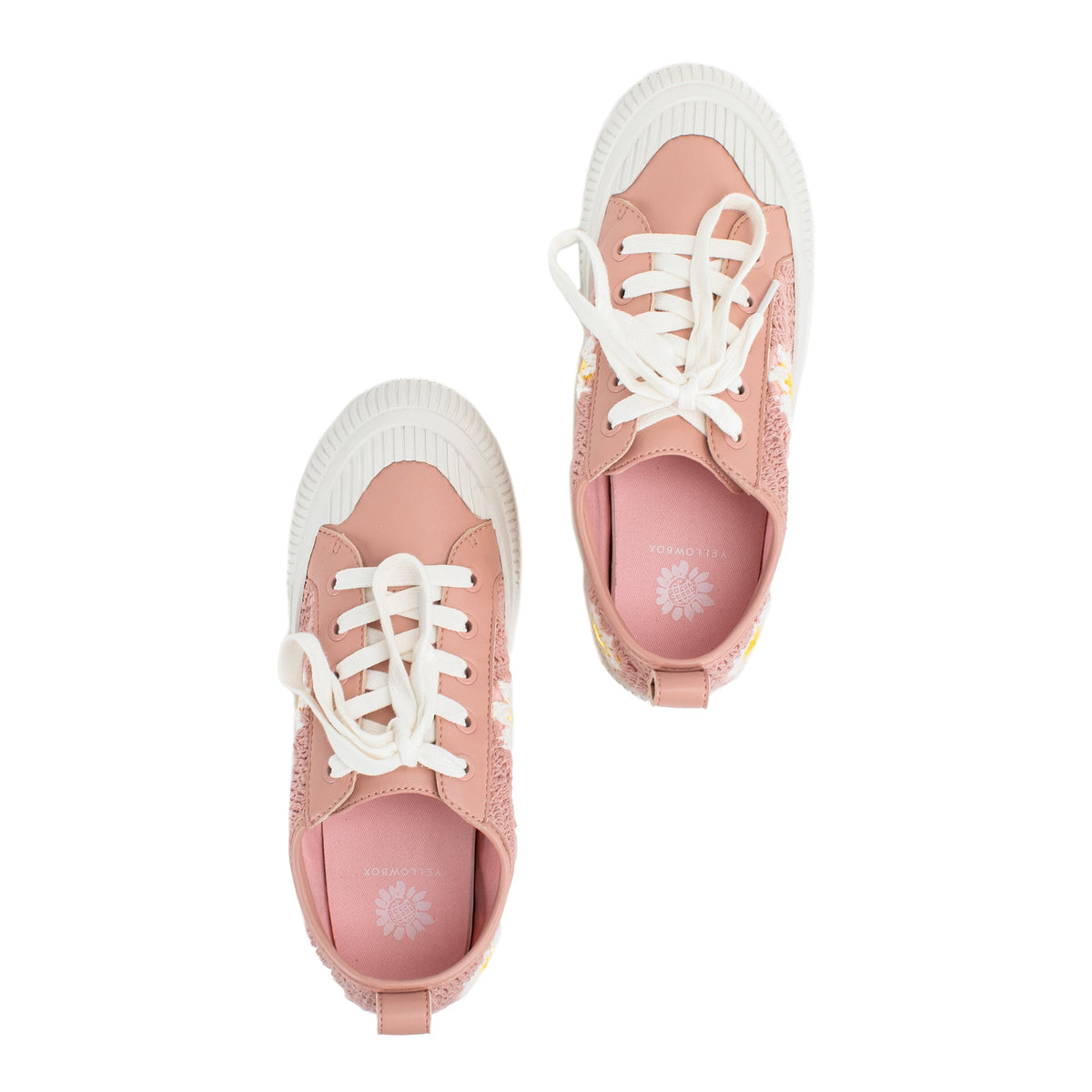 Yellow Box Footwear Everyday | Ginnie Crochet Sneaker - Blush