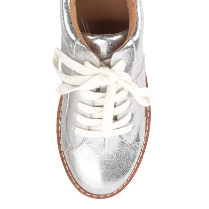 Yellow Box Footwear Recommended | Marcell Flatform Sneaker - Silver