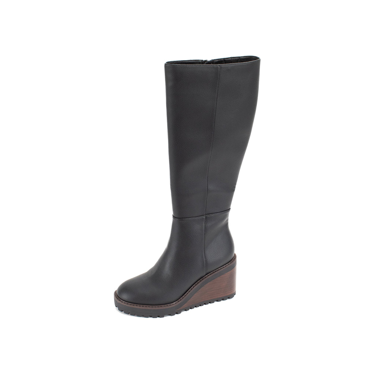 Yellow Box Footwear Smart Buy | Adrena Tall Wedge Boot - Black