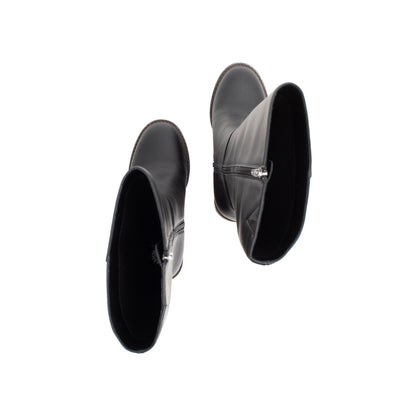Yellow Box Footwear Smart Buy | Adrena Tall Wedge Boot - Black