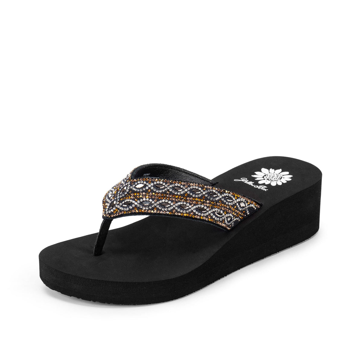 Yellow Box Footwear Sale | Teeny Wedge Sandal - Metallic Multi