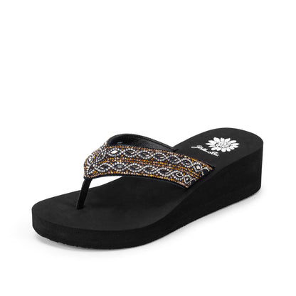 Yellow Box Footwear Sale | Teeny Wedge Sandal - Metallic Multi