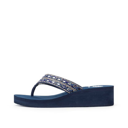 Yellow Box Footwear Sale | Teeny Wedge Sandal - Metallic Multi