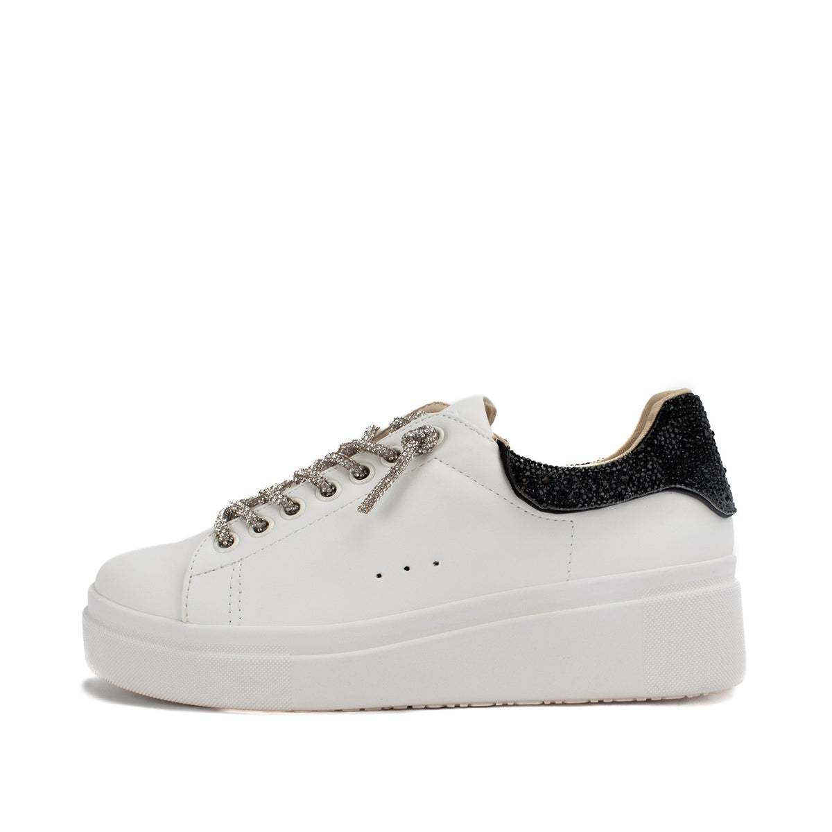 Yellow Box Footwear Deals | Evalia Rhinestone Sneaker - Black