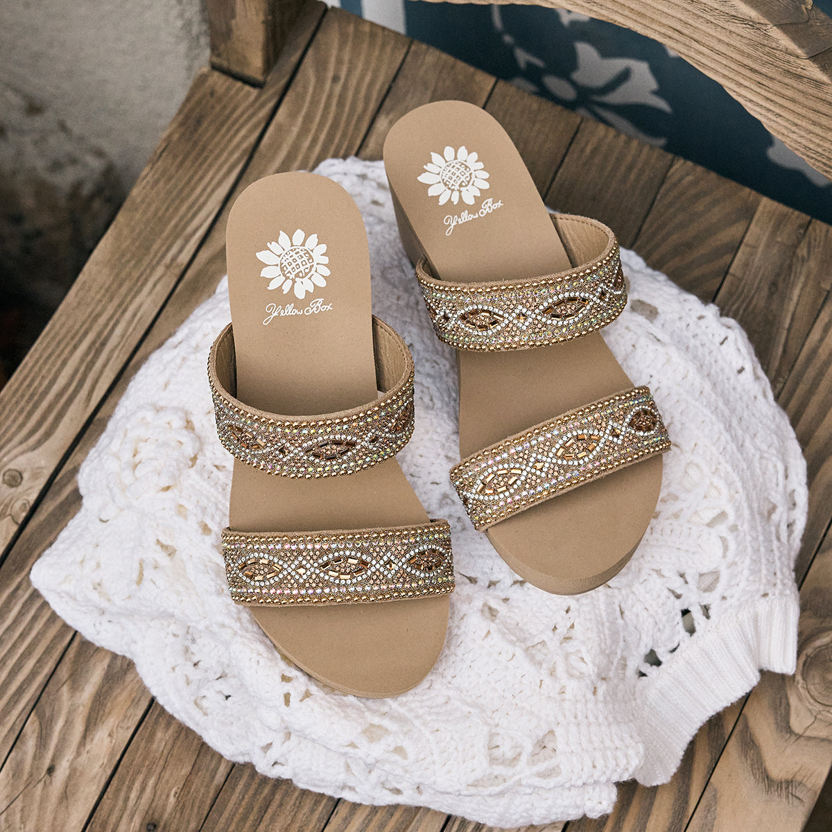 Yellow Box Footwear Featured | Sublime Wedge Sandal - Taupe