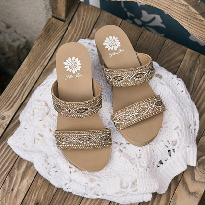 Yellow Box Footwear Featured | Sublime Wedge Sandal - Taupe