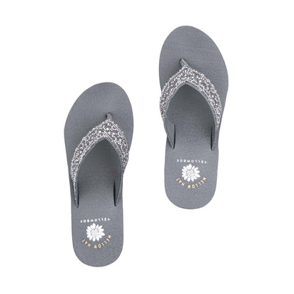 Yellow Box Footwear Signature | Waneta Wedge Sandal - Gray