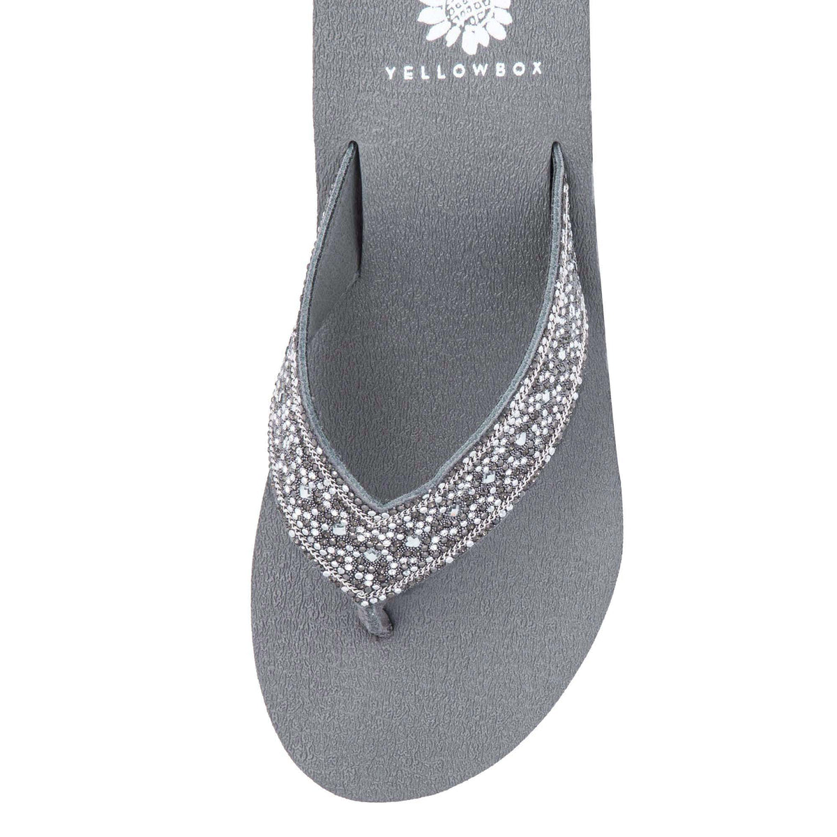 Yellow Box Footwear Signature | Waneta Wedge Sandal - Gray