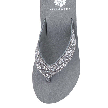 Yellow Box Footwear Signature | Waneta Wedge Sandal - Gray