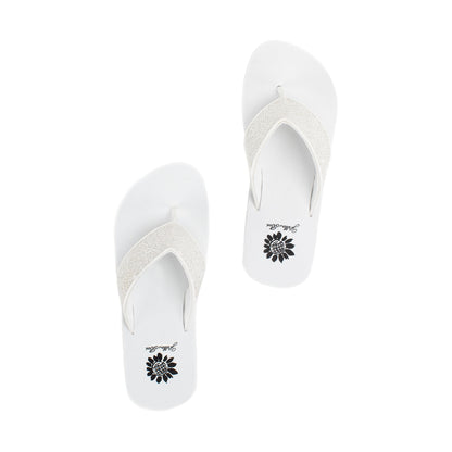 Yellow Box Footwear Signature | Jasty Flip Flop Sandal - White