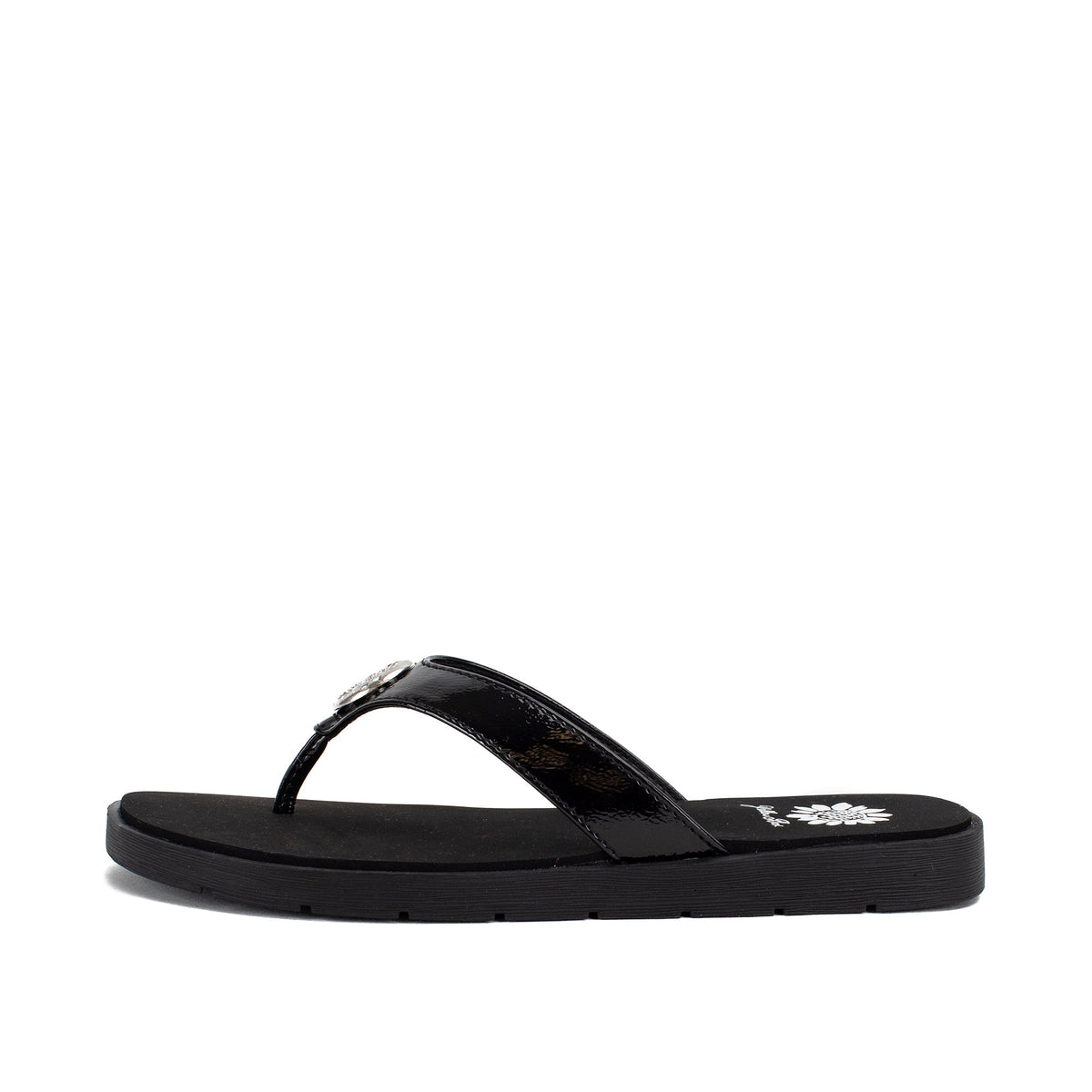 Yellow Box Footwear Featured | Fazania Flip Flop Sandal - Black