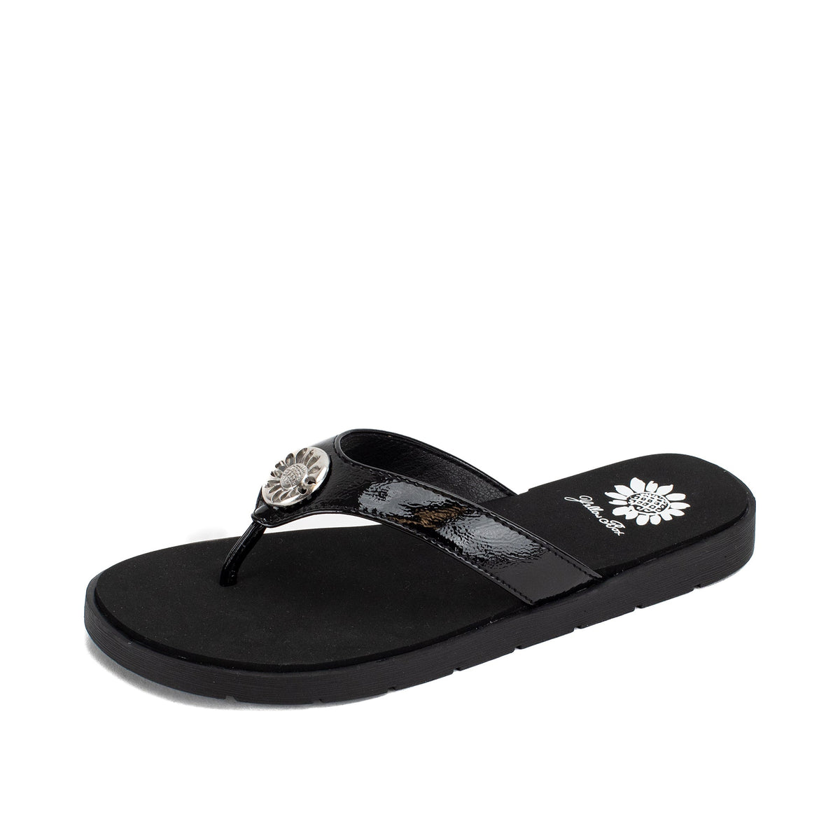 Yellow Box Footwear Featured | Fazania Flip Flop Sandal - Black