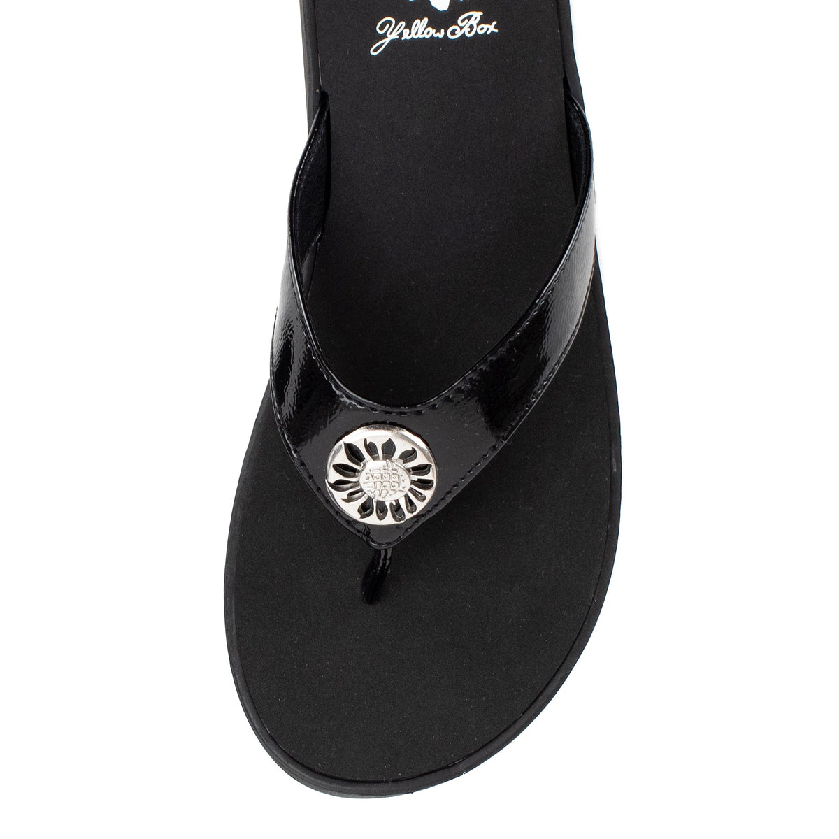 Yellow Box Footwear Featured | Fazania Flip Flop Sandal - Black