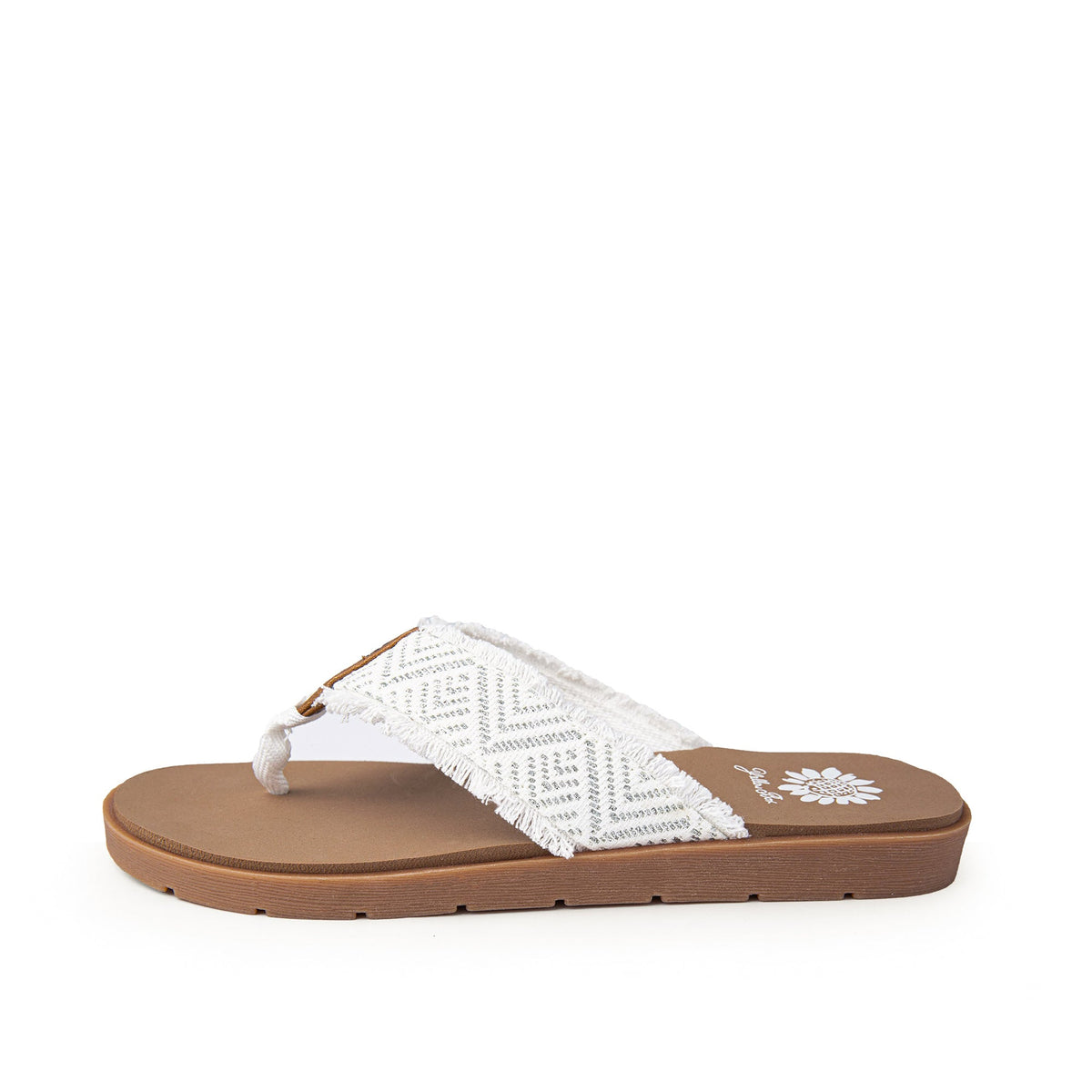 Yellow Box Footwear Customer Favorite | Faddy Flip Flop Sandal - White