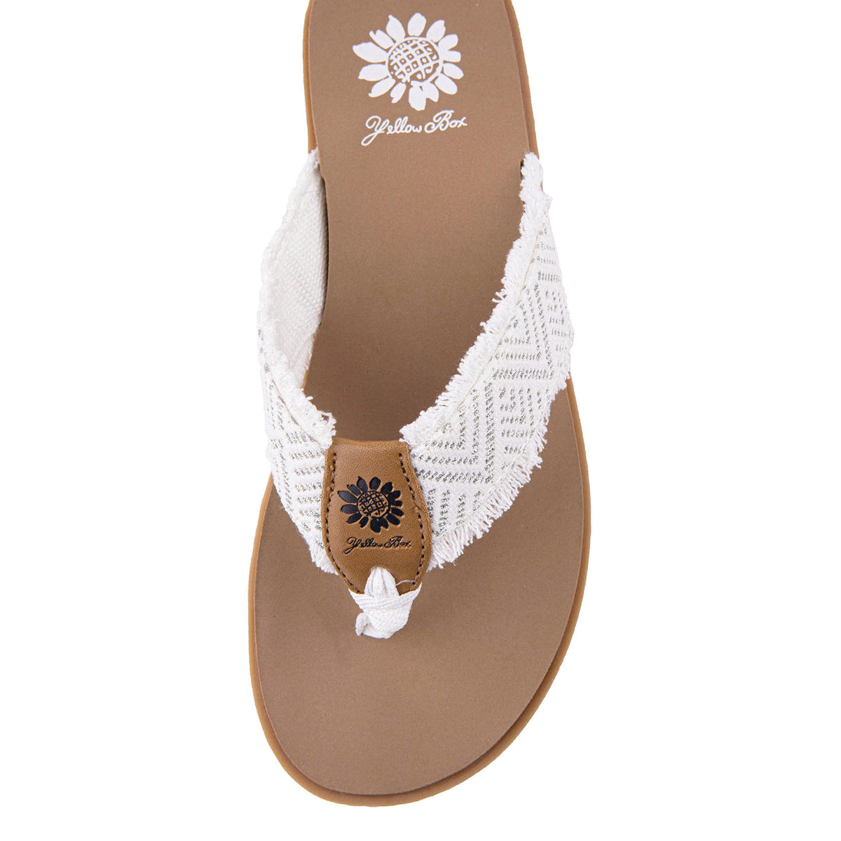 Yellow Box Footwear Customer Favorite | Faddy Flip Flop Sandal - White