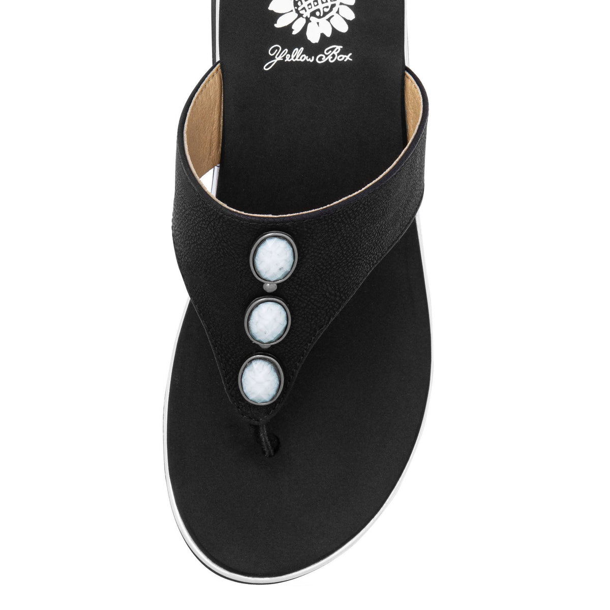Yellow Box Footwear Classic | Daize Wedge Sandal - Black