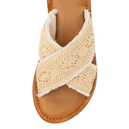 Yellow Box Footwear Featured | Deska Raffia Sandal - Natural