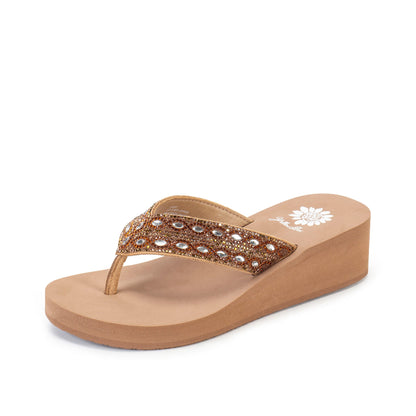Yellow Box Footwear Essential | Teeny Wedge Sandal - Tan