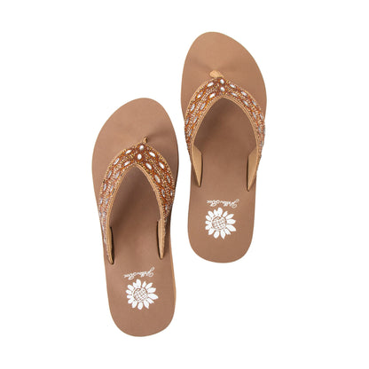 Yellow Box Footwear Essential | Teeny Wedge Sandal - Tan