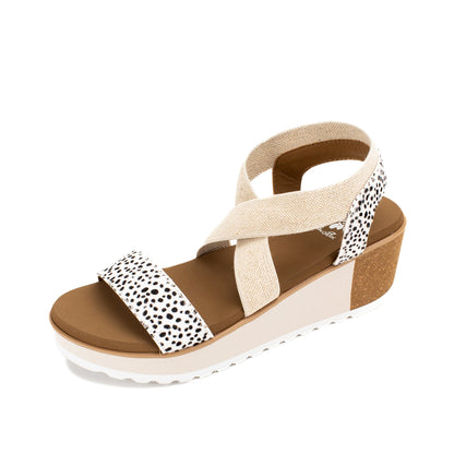 Yellow Box Footwear Signature | Maldive Wedge Sandal - Cheetah