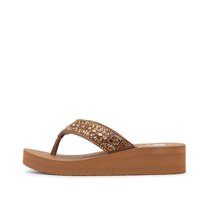 Yellow Box Footwear Value | Laiken Wedge Sandal - Tan