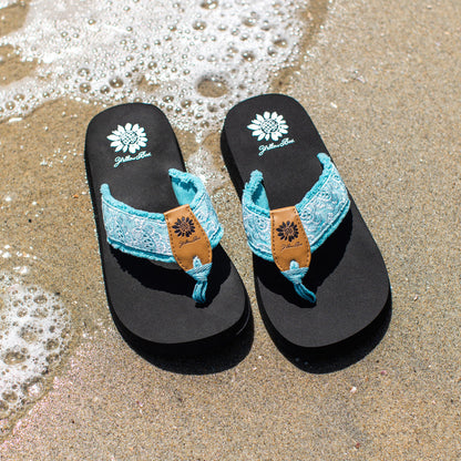 Yellow Box Footwear Discount | Fabulous Flip Flop - Lt Denim