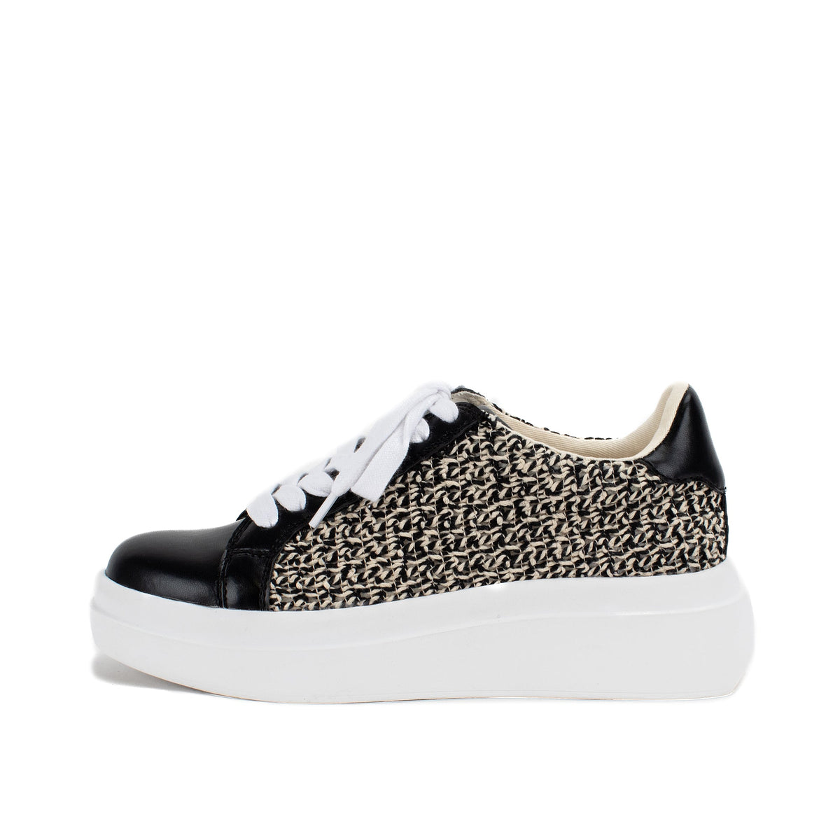 Yellow Box Footwear Top Pick | Eldra Flatform Sneaker - Black