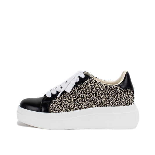 Yellow Box Footwear Top Pick | Eldra Flatform Sneaker - Black