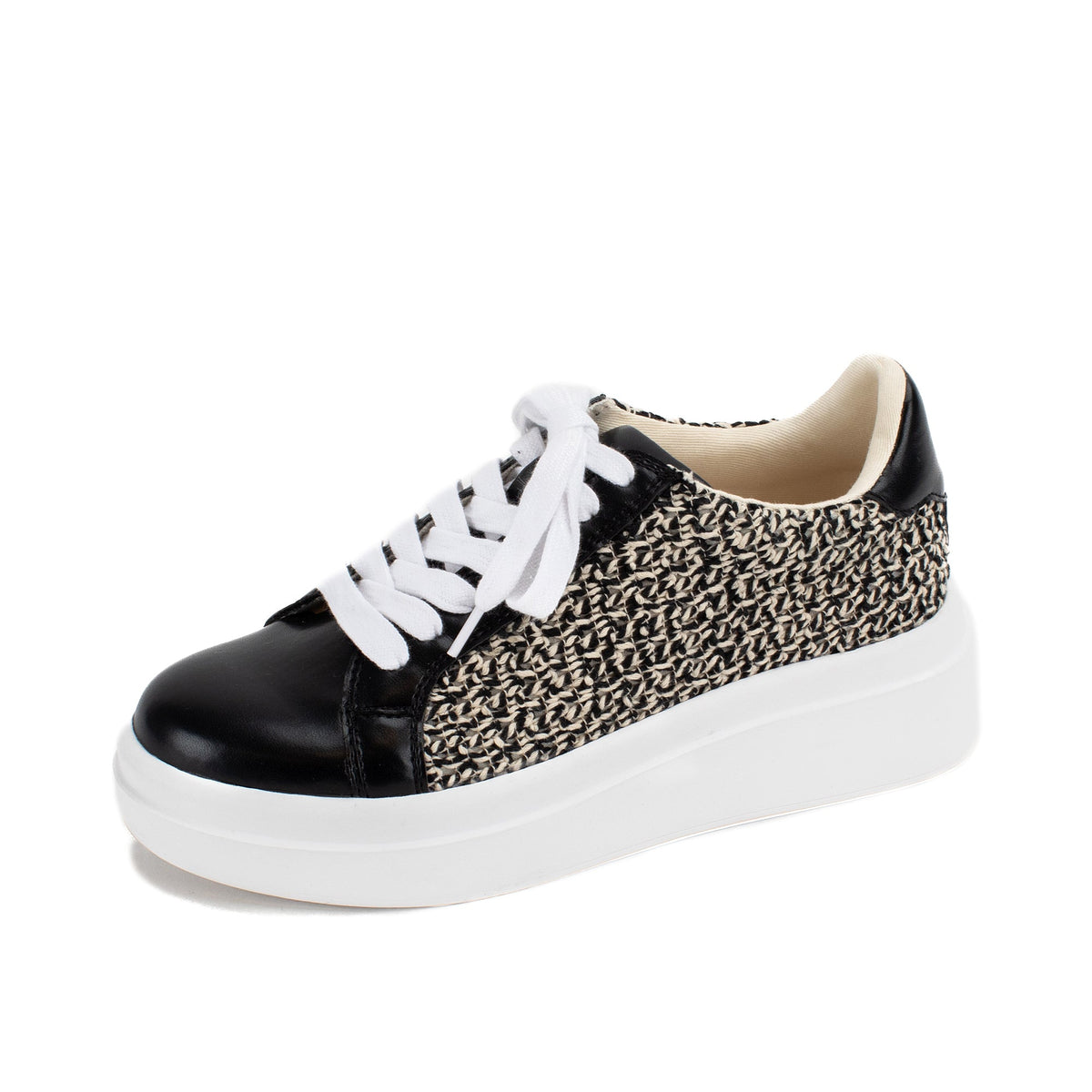 Yellow Box Footwear Top Pick | Eldra Flatform Sneaker - Black