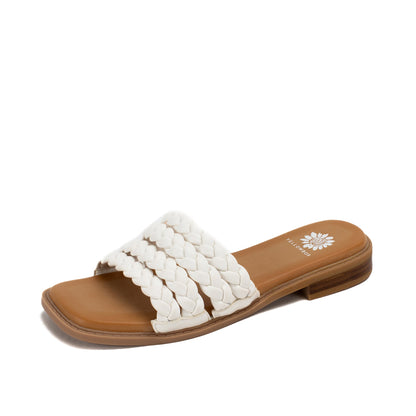 Yellow Box Footwear Top Pick | Santai Slide Sandal - White