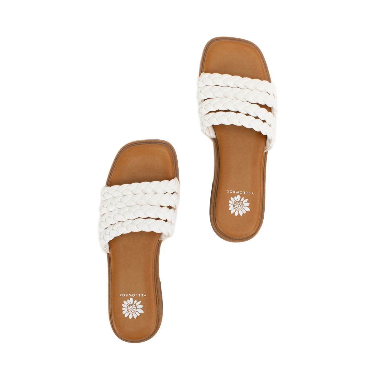 Yellow Box Footwear Top Pick | Santai Slide Sandal - White