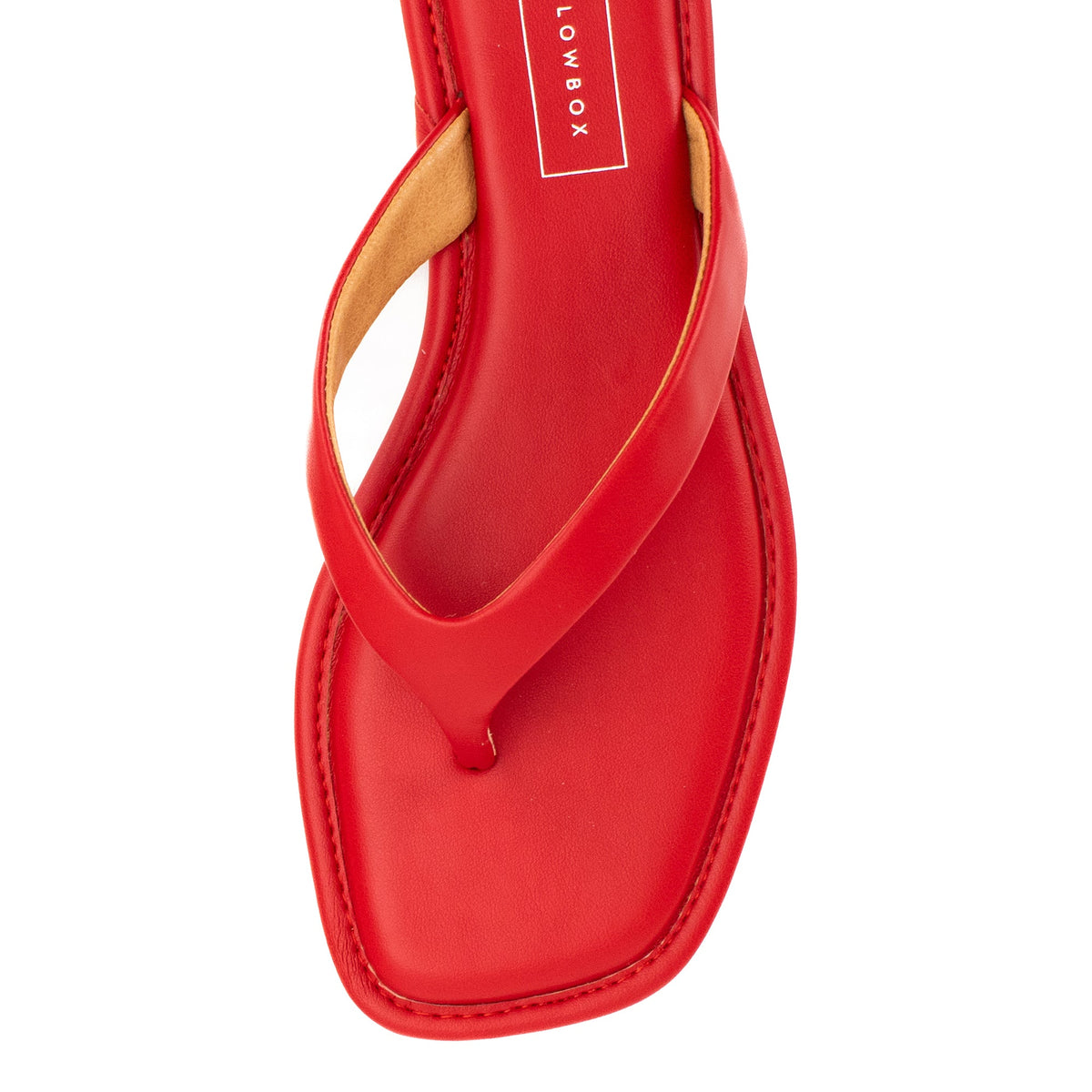 Yellow Box Footwear Premium | Durham Flat Sandal - Red