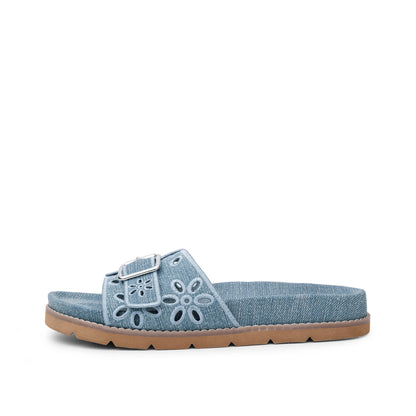 Yellow Box Footwear Classic | Haisley Slide Sandal - Denim