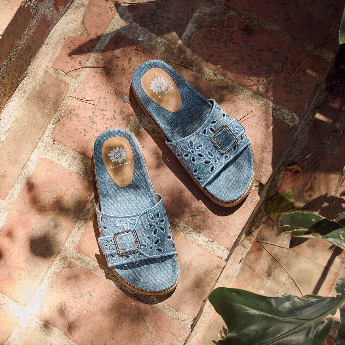 Yellow Box Footwear Classic | Haisley Slide Sandal - Denim