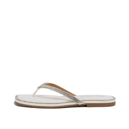 Yellow Box Footwear Essential | Danaya Flip Flop Sandal - White