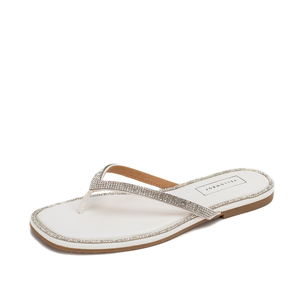 Yellow Box Footwear Essential | Danaya Flip Flop Sandal - White