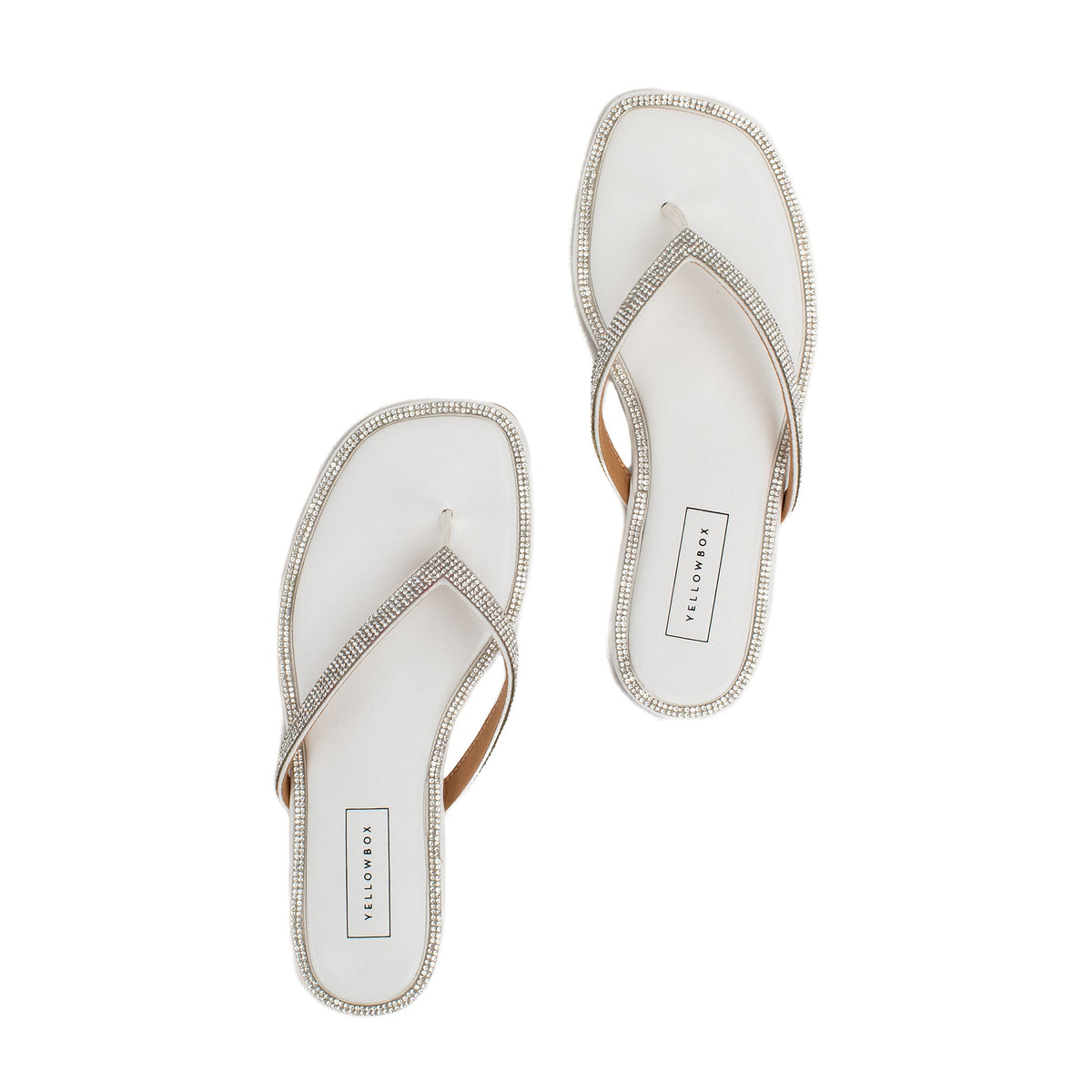Yellow Box Footwear Essential | Danaya Flip Flop Sandal - White