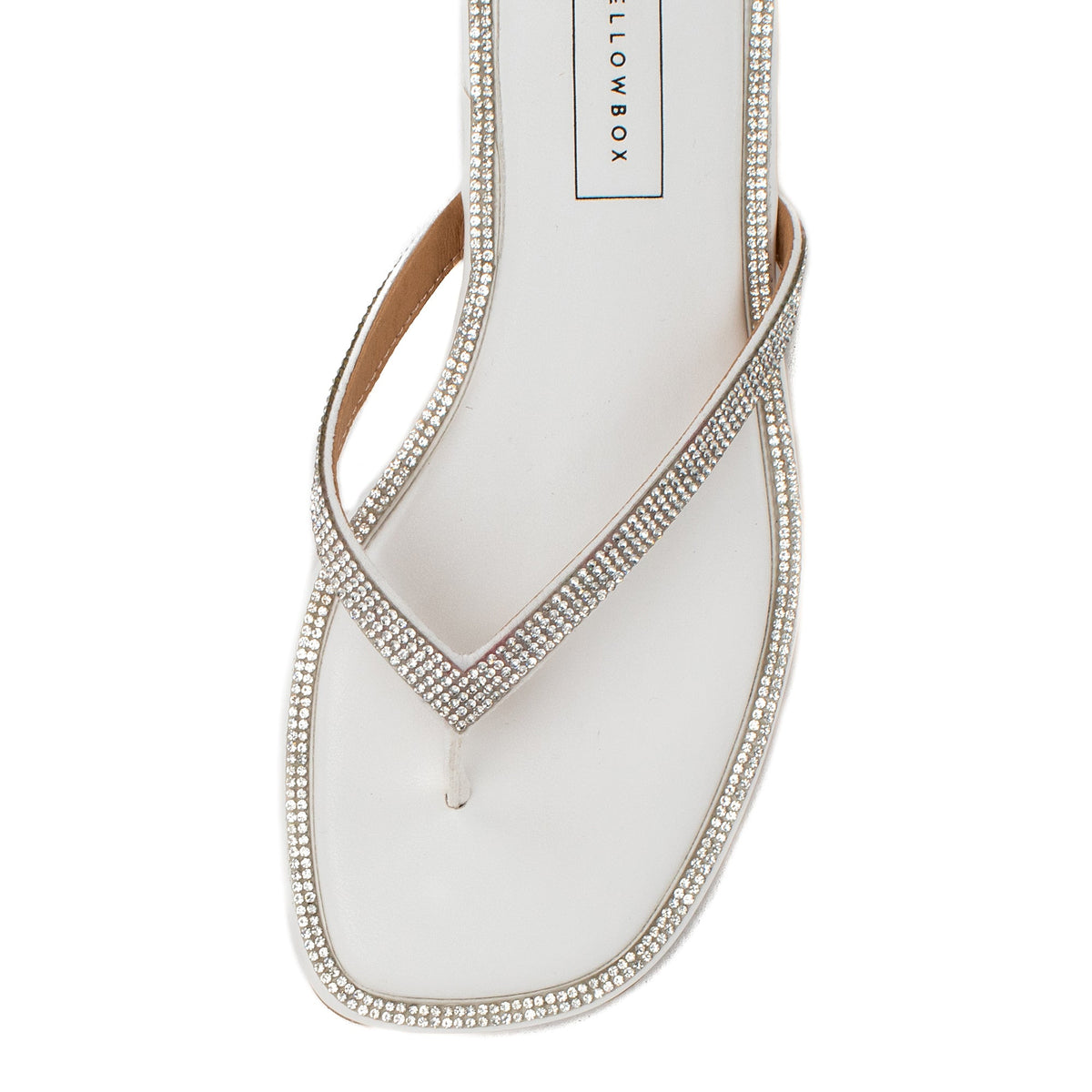 Yellow Box Footwear Essential | Danaya Flip Flop Sandal - White