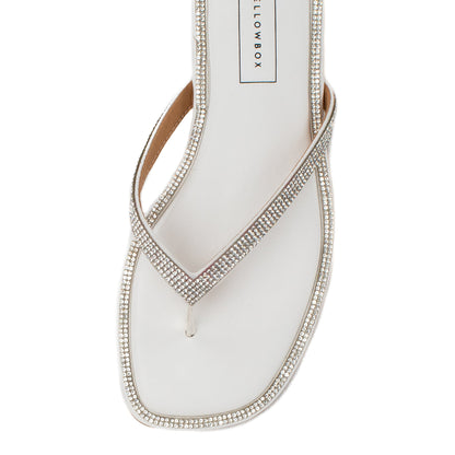 Yellow Box Footwear Essential | Danaya Flip Flop Sandal - White