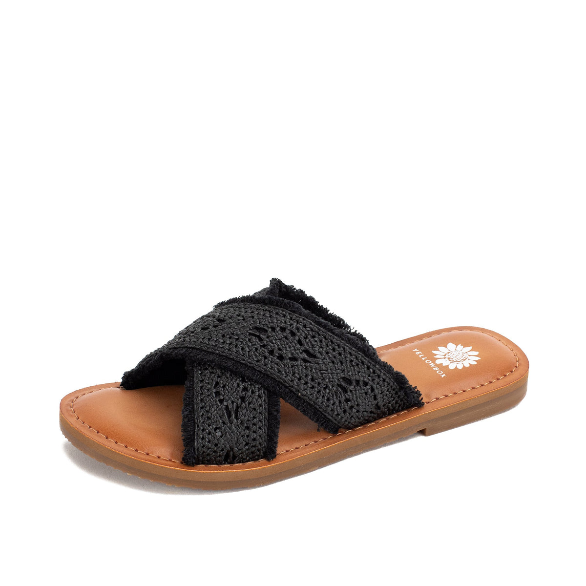 Yellow Box Footwear Quality | Deska Raffia Sandal - Black