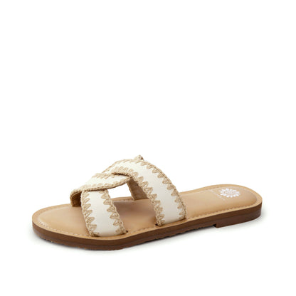 Yellow Box Footwear Great Value | Dandie Slide Sandal - Cream