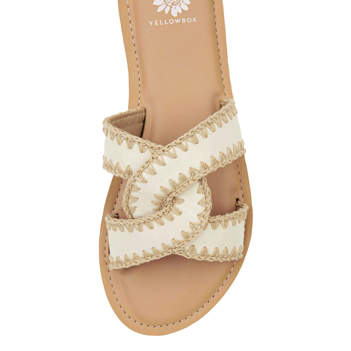 Yellow Box Footwear Great Value | Dandie Slide Sandal - Cream
