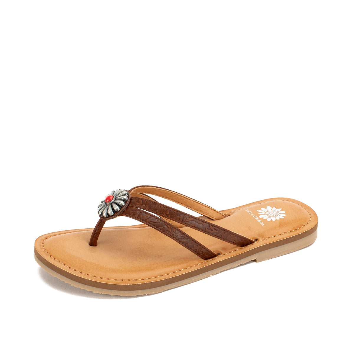 Yellow Box Footwear Premium | Diggins Flat Sandal - Tan