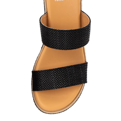Yellow Box Footwear Special Offer | Inisa Wedge Sandal - Black