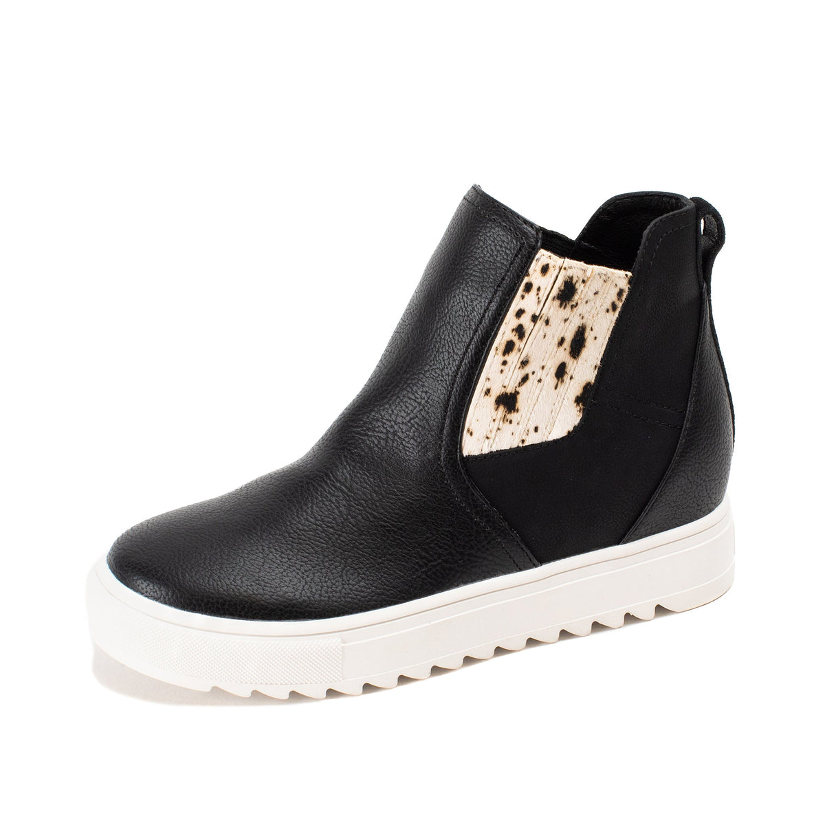 Yellow Box Footwear Top Pick | Malvena Wedge Sneaker Boot - Black