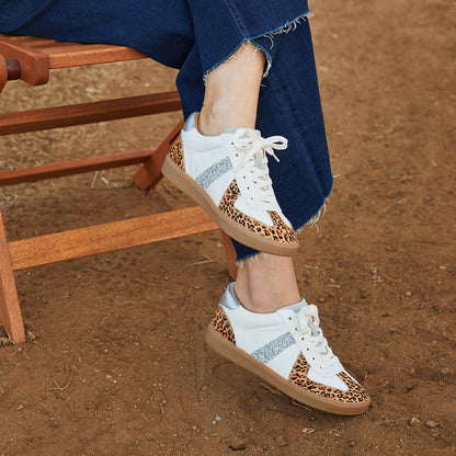 Yellow Box Footwear Customer Favorite | Zayne Lace-Up Sneaker - Leopard