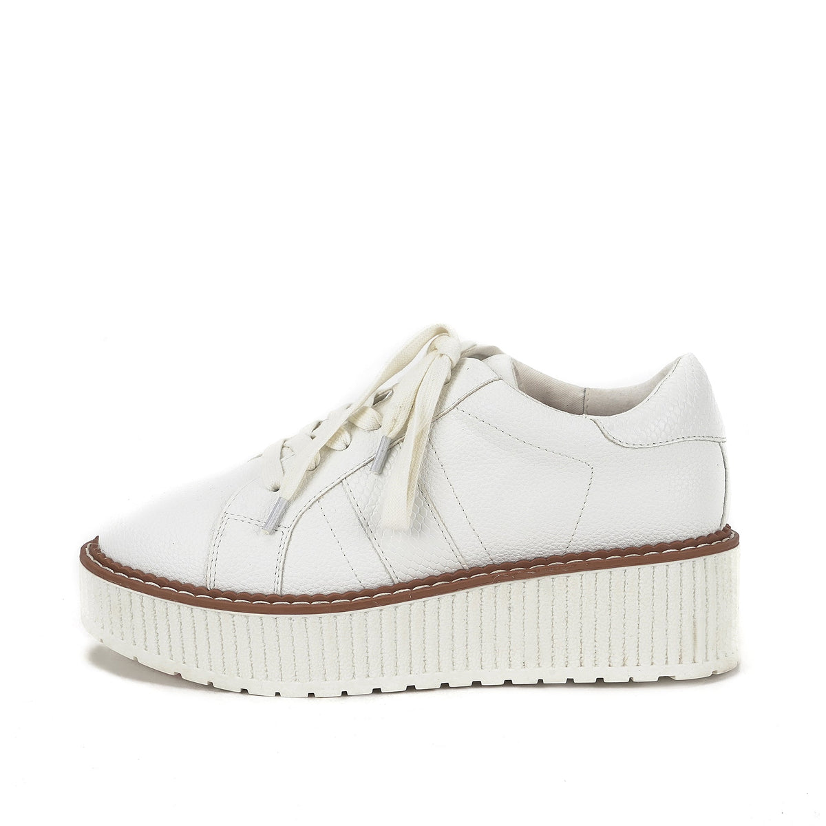 Yellow Box Footwear Sale | Marcell Flatform Sneaker - White