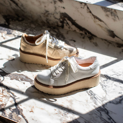 Yellow Box Footwear Sale | Marcell Flatform Sneaker - White
