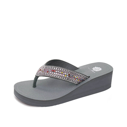 Yellow Box Footwear Special Offer | Terrah Wedge Sandal - Gray Multi