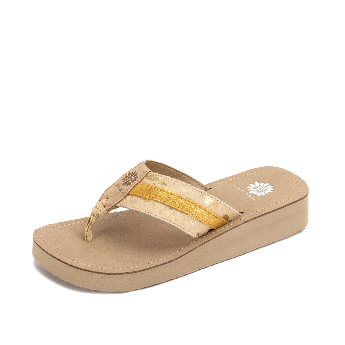 Yellow Box Footwear Exclusive | Jafna Flip Flop Sandal - Gold
